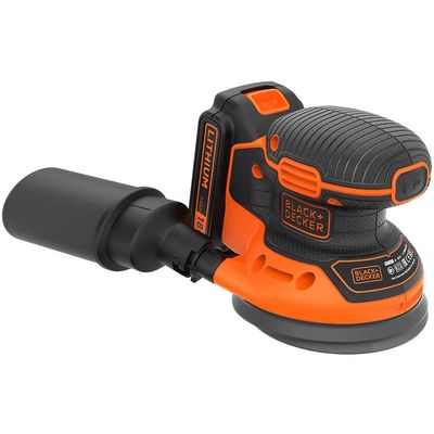 Black and Decker BDCROS18 18v Cordless Disc Sander 125mm 1 x 1.5ah Li-ion Battery Charger No Case
