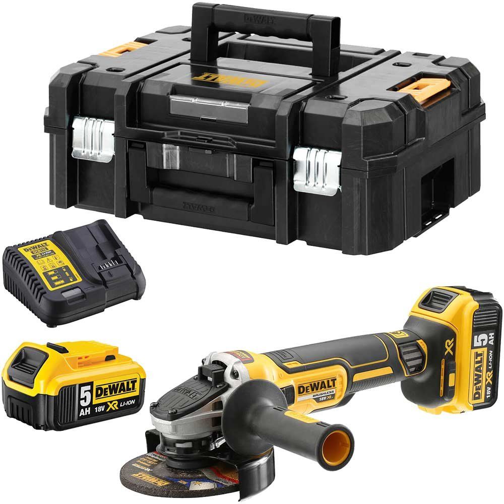 Dewalt DCG405P2-GB Dcg405P2 Xr Brushless Grinder 125Mm 18V 2 X 5.0Ah Li-Ion - Image 1
