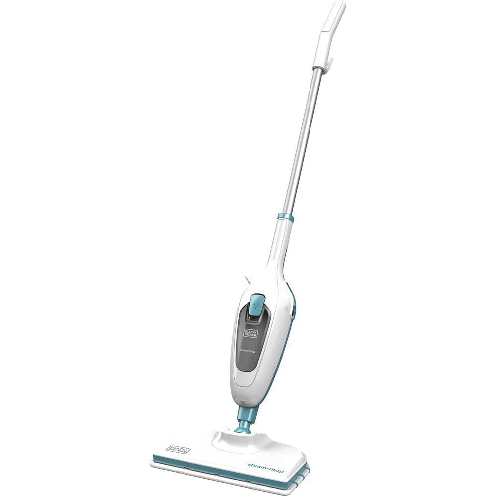 Black and Decker 1300W Steam Mop - White - Image 1