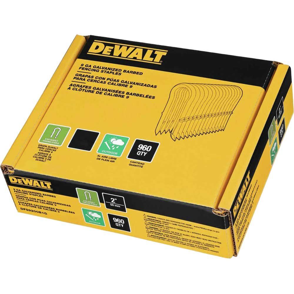 Dewalt DFS9175B1G-QZ Dfs9175B1G 9G G12 Galvanised Staples 45Mm (Pack 960) - Image 1