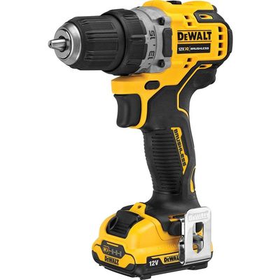 Dewalt Dcd701 12V Xr Brushless Sub-Compact Drill Driver (2 X 2.0Ah Batteries)