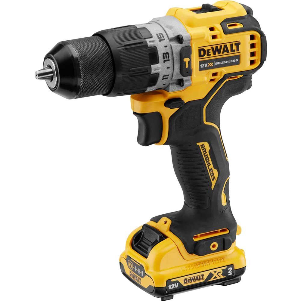 DeWalt DCD706D2 12v XR Compact Cordless Brushless Hammer Drill 2 x 2ah Li-ion Battery Charger Case - Image 1