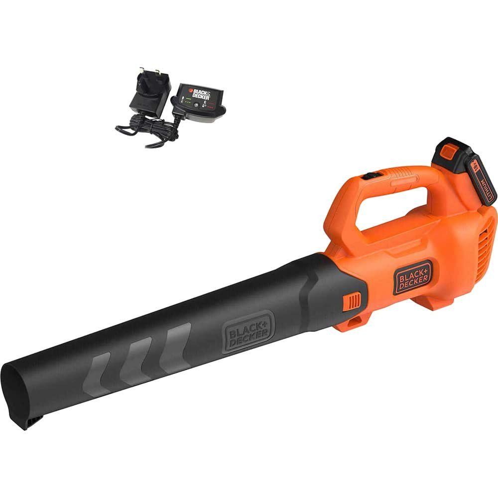 Black and Decker BCBL200L 18v Cordless Axial Garden Leaf Blower 1 x 2ah Li-ion Battery Charger - Image 1