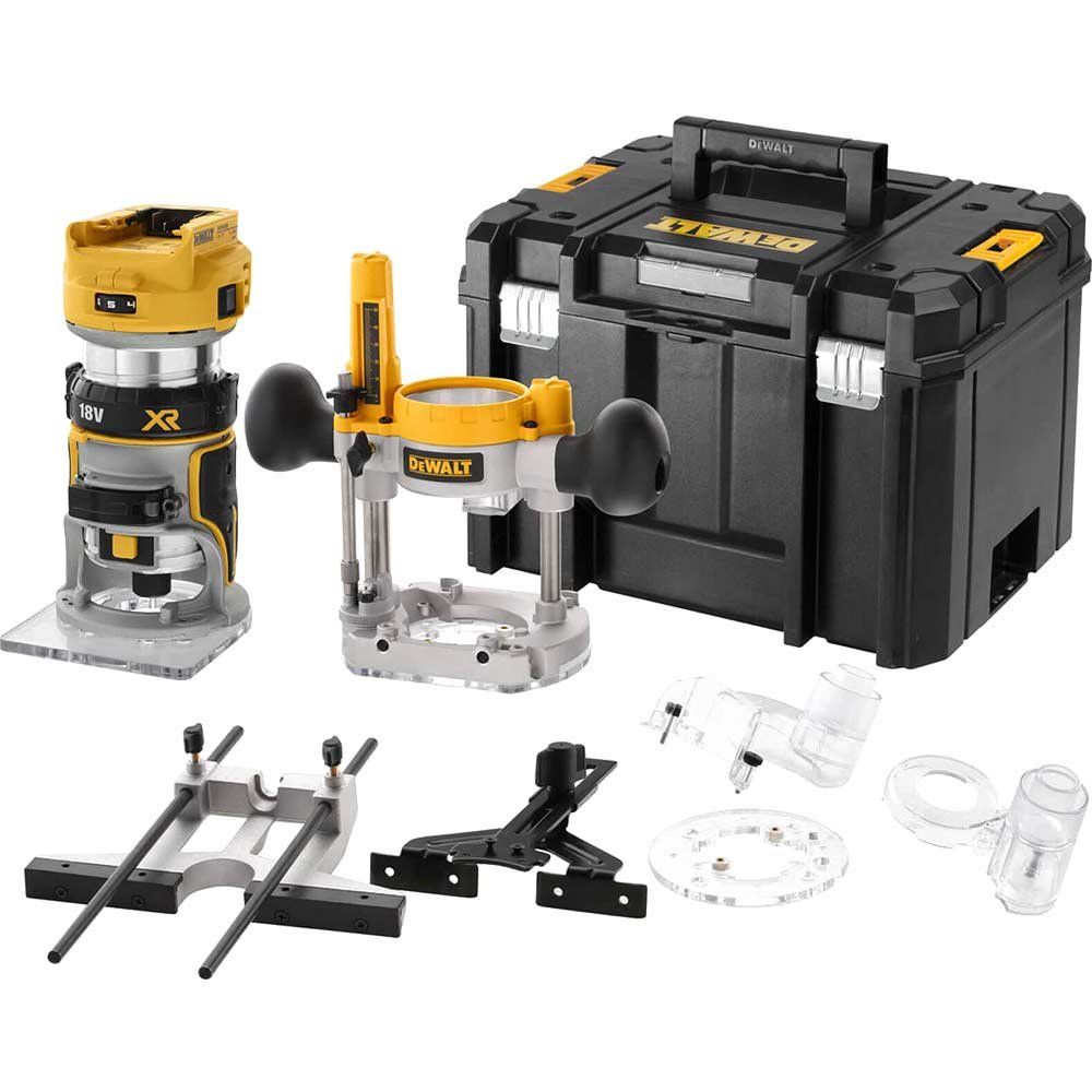 Dewalt DCW604NT-XJ Dcw604Nt Xr 1/4In Twin Base Router 18V Bare Unit - Image 1