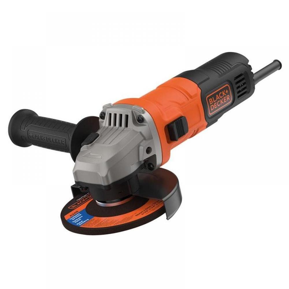 BLACK DECKER BEG010A5-GB 710 W 115 mm Small Angle Grinder & Discs - Orange & Black - Image 1