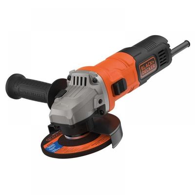 BLACK DECKER BEG010A5-GB 710 W 115 mm Small Angle Grinder & Discs - Orange & Black