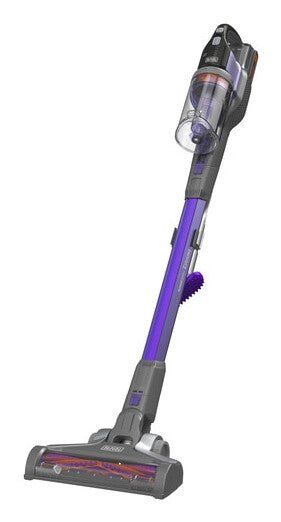 Black &amp; Decker BHFEV182CP-GB stick vacuum/electric broom 2-in-1 stick vacuum Battery Dry Bagless 0.65 L Purple Titanium 2 Ah