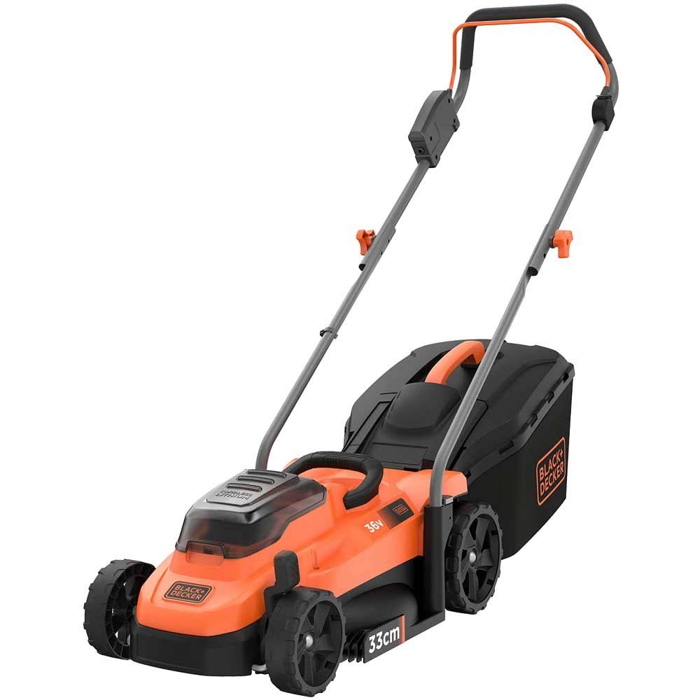 Black and Decker BCMW3336 36v Cordless Rotary Lawnmower 330mm No Batteries No Battery Charger - Image 1