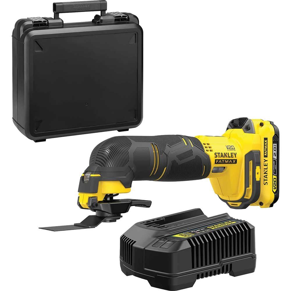 Stanley Fatmax V20 SFMCE500 18v Cordless OIS Oscillating Multi Tool 1 x 2ah Li-ion Battery Charger Case - Image 1