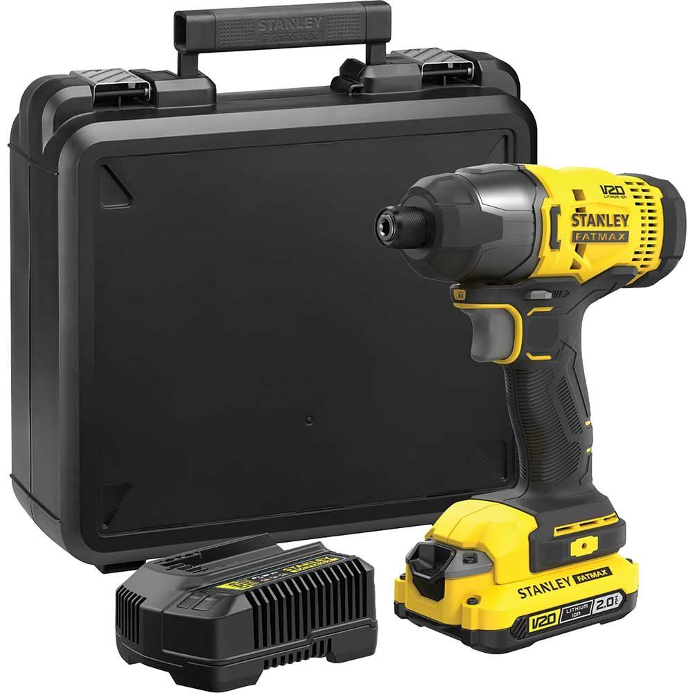 Stanley Fatmax V20 SFMCF800 18v Cordless Impact Driver 1 x 2ah Li-ion Battery Charger Case - Image 1