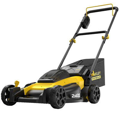 STANLEY Fatmax V20 Cordless Rotary Lawn Mower - Yellow & Black - Thumbnail 2