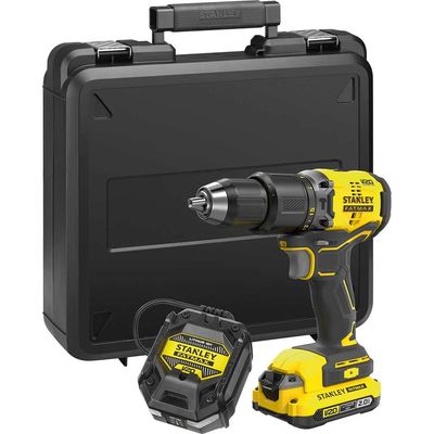 Stanley Fatmax V20 SFMCD715 18v Cordless Brushless Combi Drill 1 x 2ah Li-ion Battery Charger Case