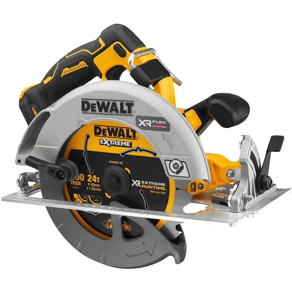 DeWalt DCS573 18v XR Cordless Brushless FLEXVOLT High Power Circular Saw 190mm No Batteries No Battery Charger Case - Image 1
