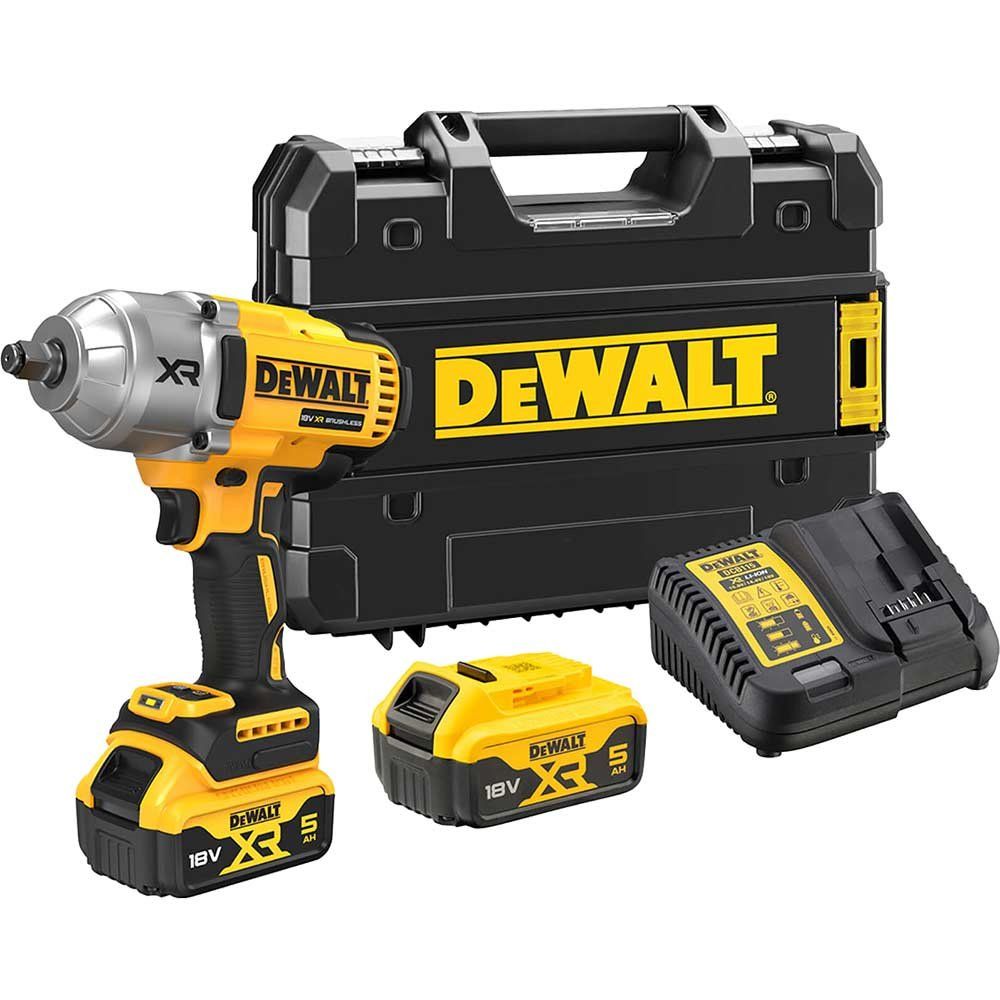Dewalt DCF900P2T-GB Dcf900P2T Xr Brushless 1/2In High Torque Impact Wrench 18V 2 X 5.0Ah Li-Ion - Image 1