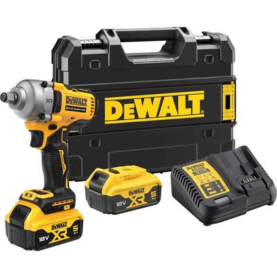 Dewalt DCF891P2T-GB Dcf891P2T Xr Bl 1/2In Hog Ring Anvil Impact Wrench 18V 2 X 5.0Ah Li-Ion