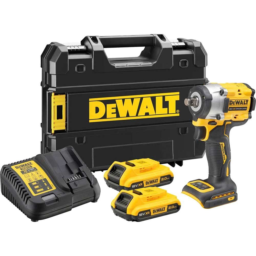 Dewalt DCF921D2T-GB Dcf921D2T Xr Bl 1/2In Impact Wrench 18V 2 X 2.0Ah Li-Ion - Image 1