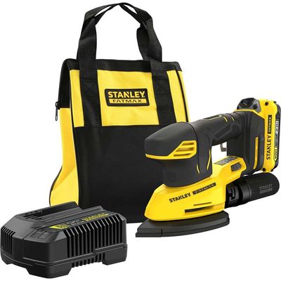 Stanley Fatmax V20 SFMCW221 18v Cordless Detail Sander 1 x 2ah Li-ion Battery Charger Bag