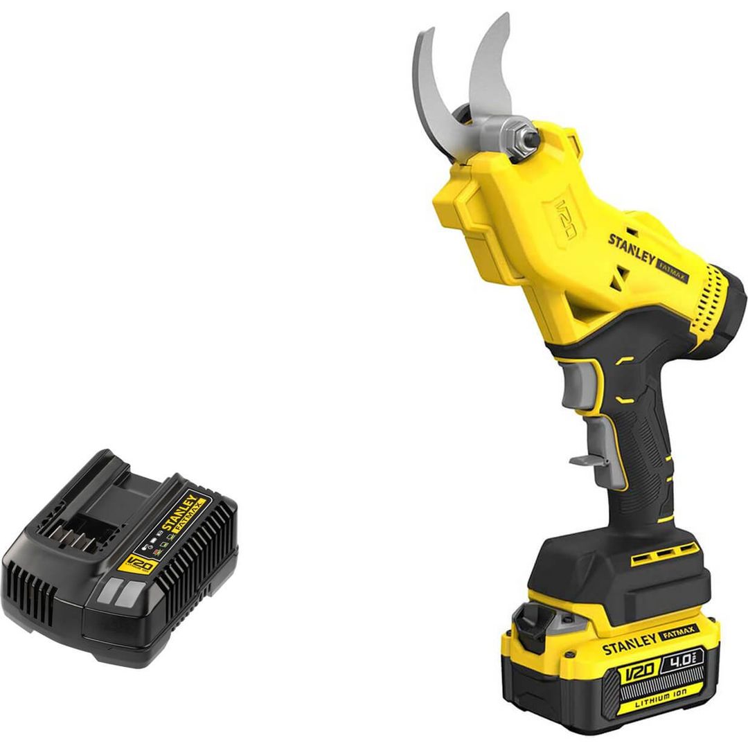 Stanley Fatmax V20 SFMCPP32 18v Cordless Power Pruner 1 x 4ah Li-ion Battery Charger - Image 1