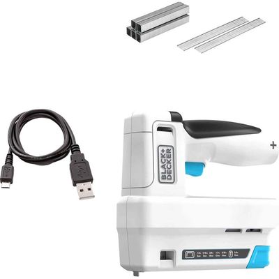 Black and Decker 3.6V Powered Stapler - White