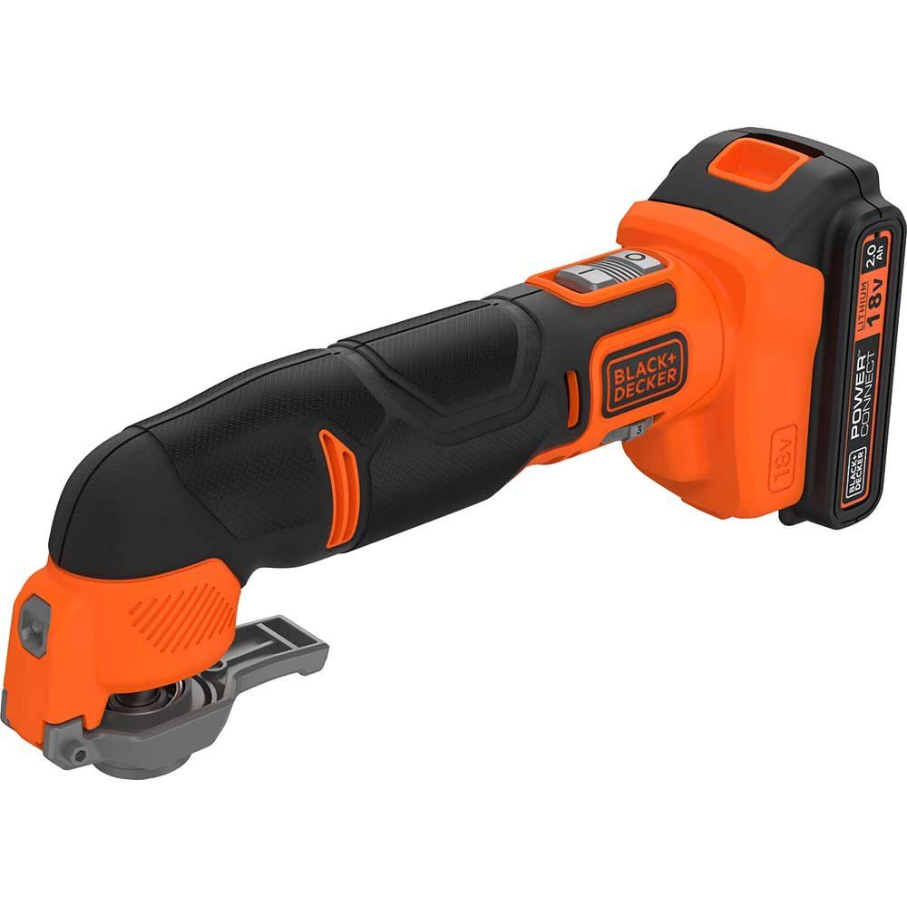 Black and Decker BDCOS18 18v Cordless OIS Oscillating Multi Tool 1 x 2ah Li-ion Battery Charger Case & Accessories - Image 1