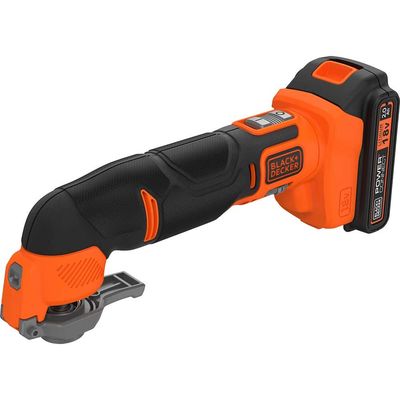 Black and Decker BDCOS18 18v Cordless OIS Oscillating Multi Tool 1 x 2ah Li-ion Battery Charger Case & Accessories