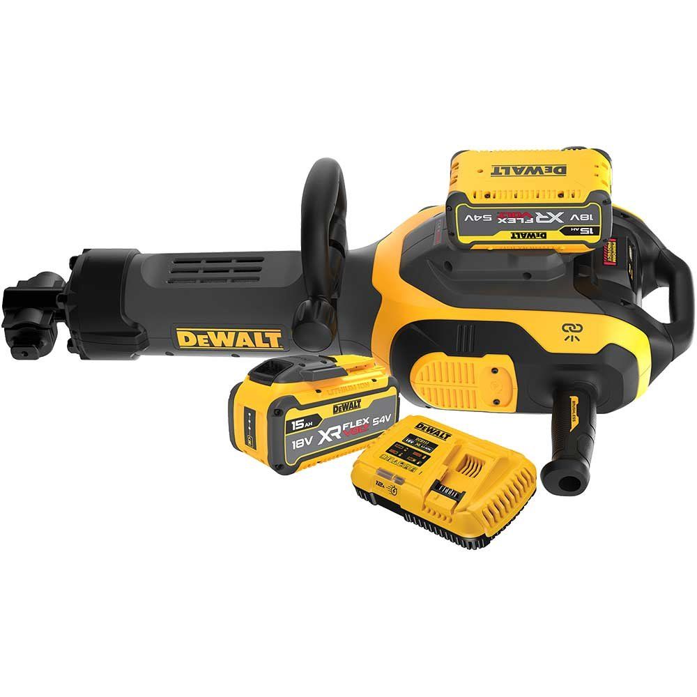 DeWalt DCH966 54v XR FlexVolt Cordless Brushless Demolition Hammer Breaker 2 x 15ah Li-ion Battery Charger No Case - Image 1