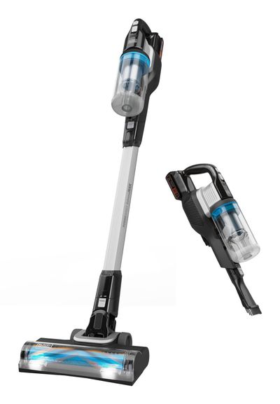Black &amp; Decker BHFEB520D1-GB stick vacuum/electric broom 2-in-1 stick vacuum Battery Dry Bagless Black Silver Transparent White 2 Ah