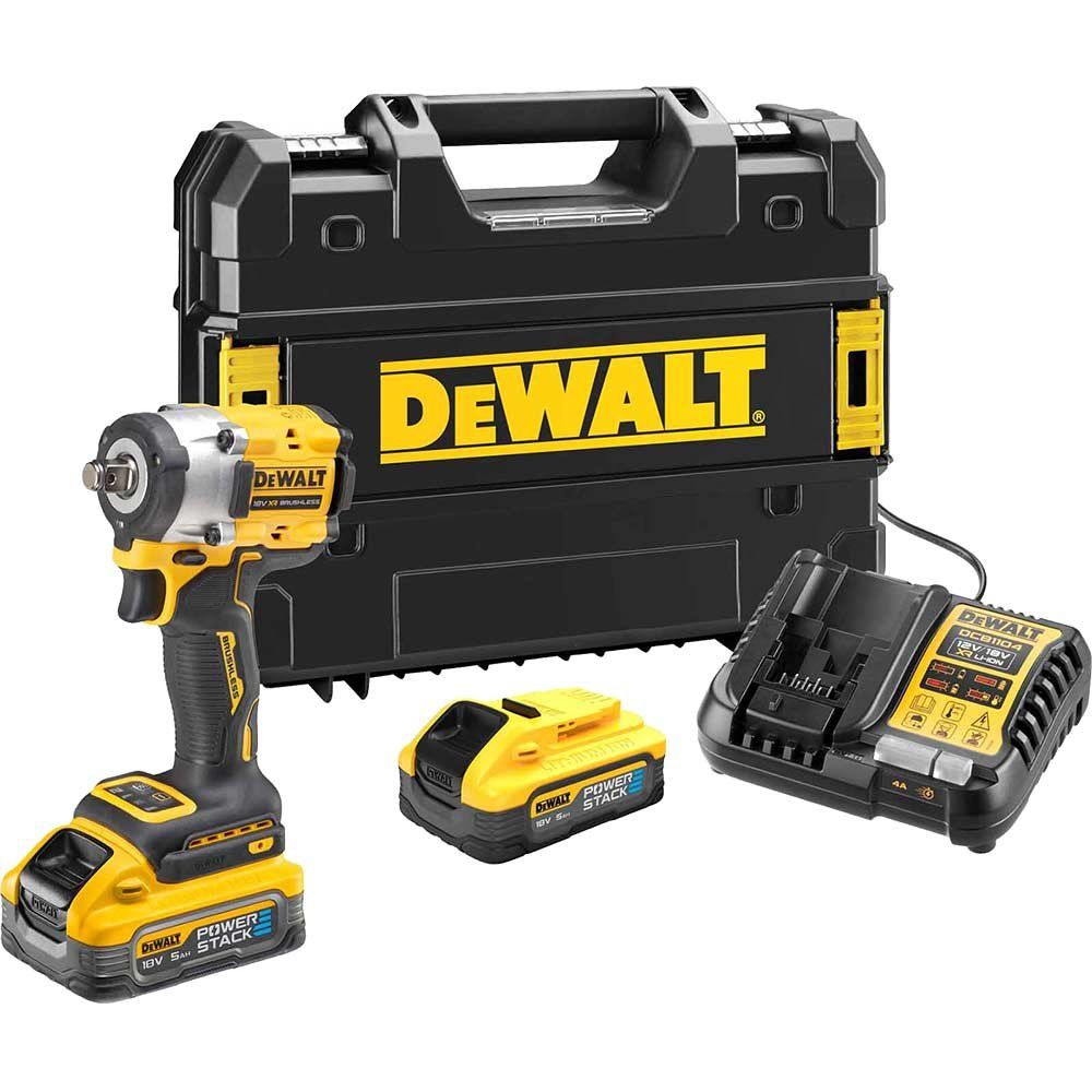 Dewalt DCF921H2T-GB Dcf921H2T Xr Bl 1/2In Impact Wrench 18V 2 X 5.0Ah Powerstack™ Li-Ion - Image 1