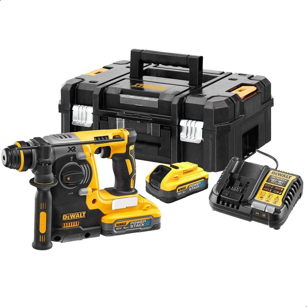 Dewalt DCH273H2T-GB Dch273H2T Xr Brushless Sds Plus 3 Mode Hammer 18V 2 X Powerstack™ 5.0Ah Li-Ion - Image 1