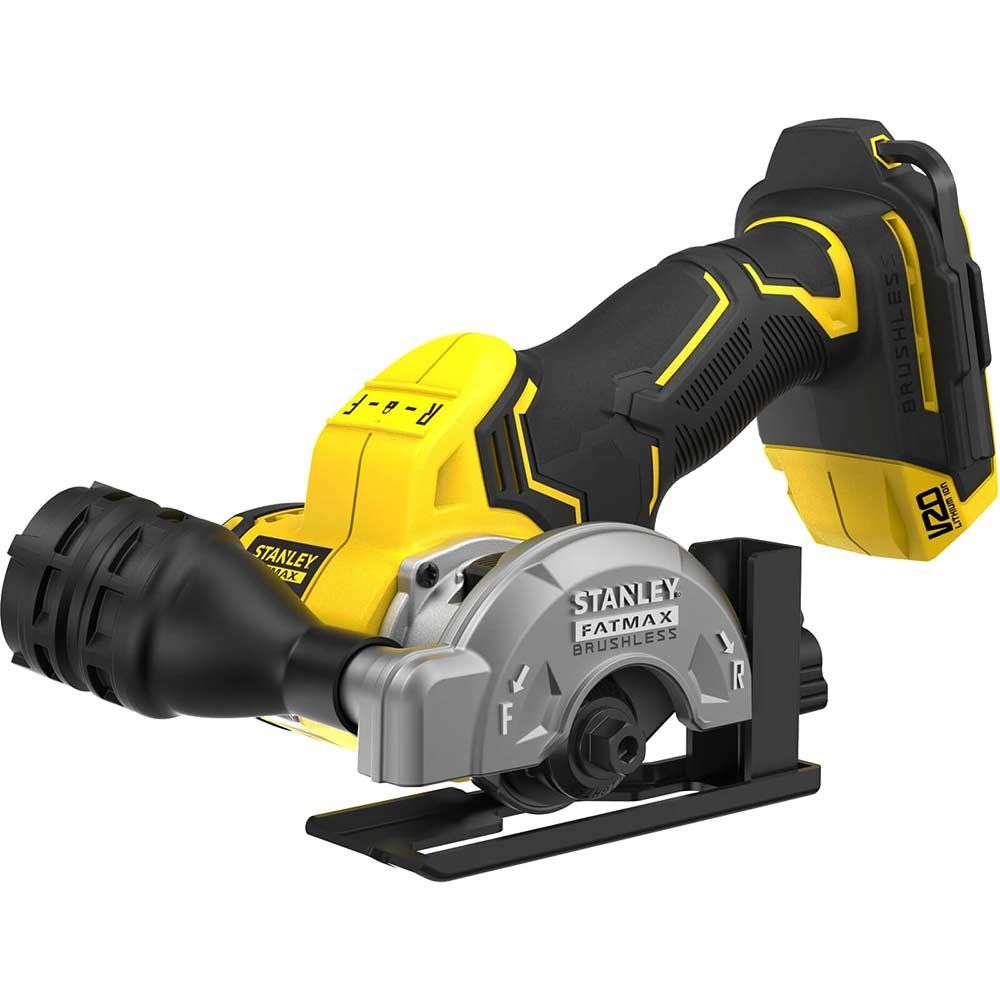 Stanley Fatmax V20 SFMCM300 18v Cordless Brushless Angle Grinder 76mm No Batteries No Battery Charger No Case - Image 1