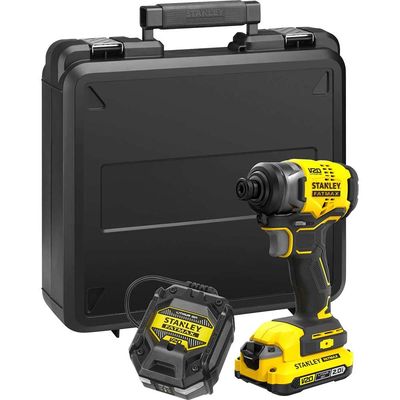 Stanley Fatmax V20 SFMCF810 18v Cordless Brushless Impact Driver 1 x 2ah Li-ion Battery Charger Case