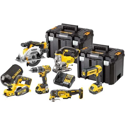 DeWalt DCK667P3T 18v XR Cordless Brushless 6 Piece Power Tool Kit 3 x 5ah Li-ion Battery Charger Case