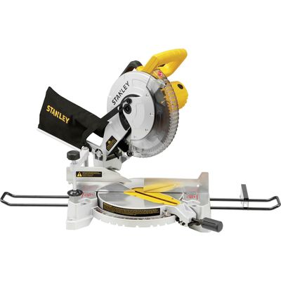 Stanley SM1650 Compound Mitre Saw 254mm FREE Aluminium Cutting Circular Saw Blade Worth £20