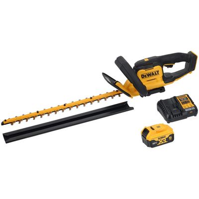 DeWalt DCMHT564 18v XR Cordless Hedge Trimmer 550mm 1 x 5ah Li-ion Battery Charger
