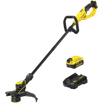 Stanley FatMax V20 STCST933 18v Cordless Grass Trimmer 330mm 1 x 4ah Li-ion Battery Charger