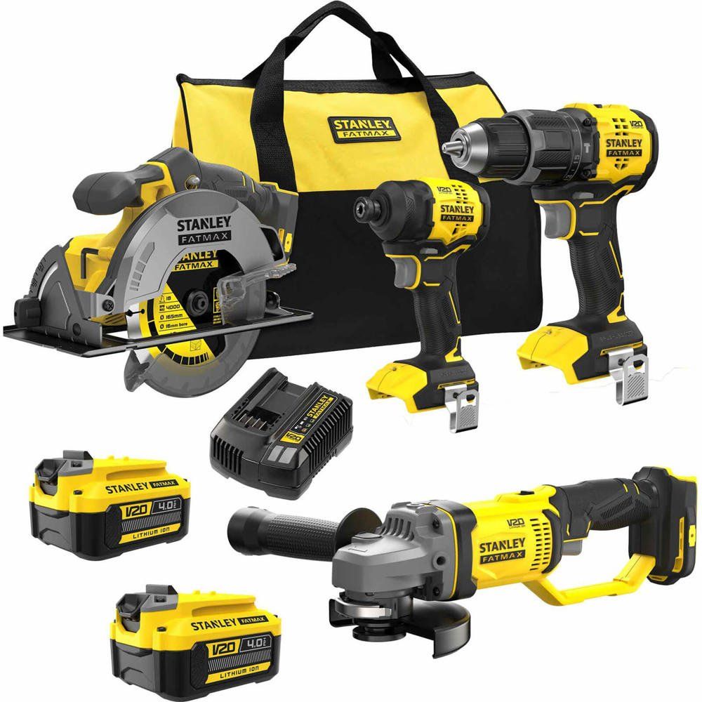 Stanley FatMax V20 4 Piece 18v Cordless Power Tool Kit - Image 1