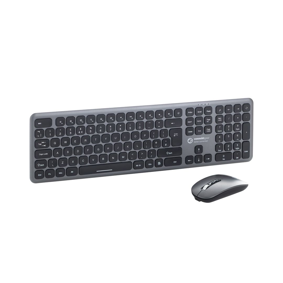 connektgear KB238 Wireless Multimedia UK Layout Keyboard & 5 Butto - Image 1
