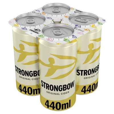 Strongbow Original Apple Cider Can 4.5% ABV 4x440ml - Thumbnail 2