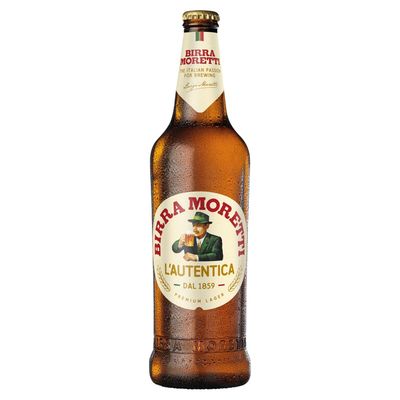Birra Moretti Premium Lager Beer 4.6% Bottle 660ml