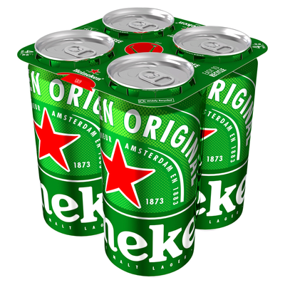 Heineken Original Premium Lager Beer 5% ABV Cans 4x440ml