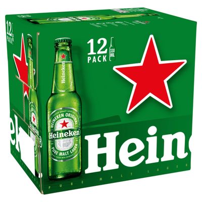 Heineken Premium Lager Beer Multipack, 12 x 330 ml