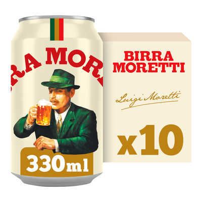 Birra Moretti Lager Beer Cans