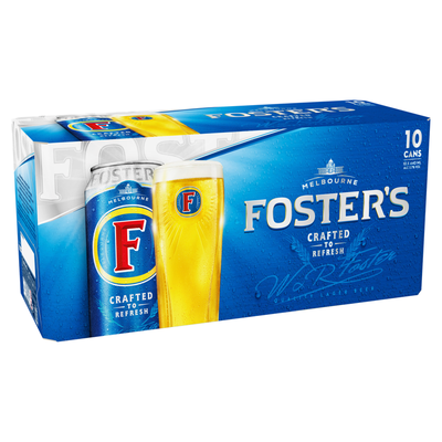 Foster's Beer Lager Cans 10 x 440ml