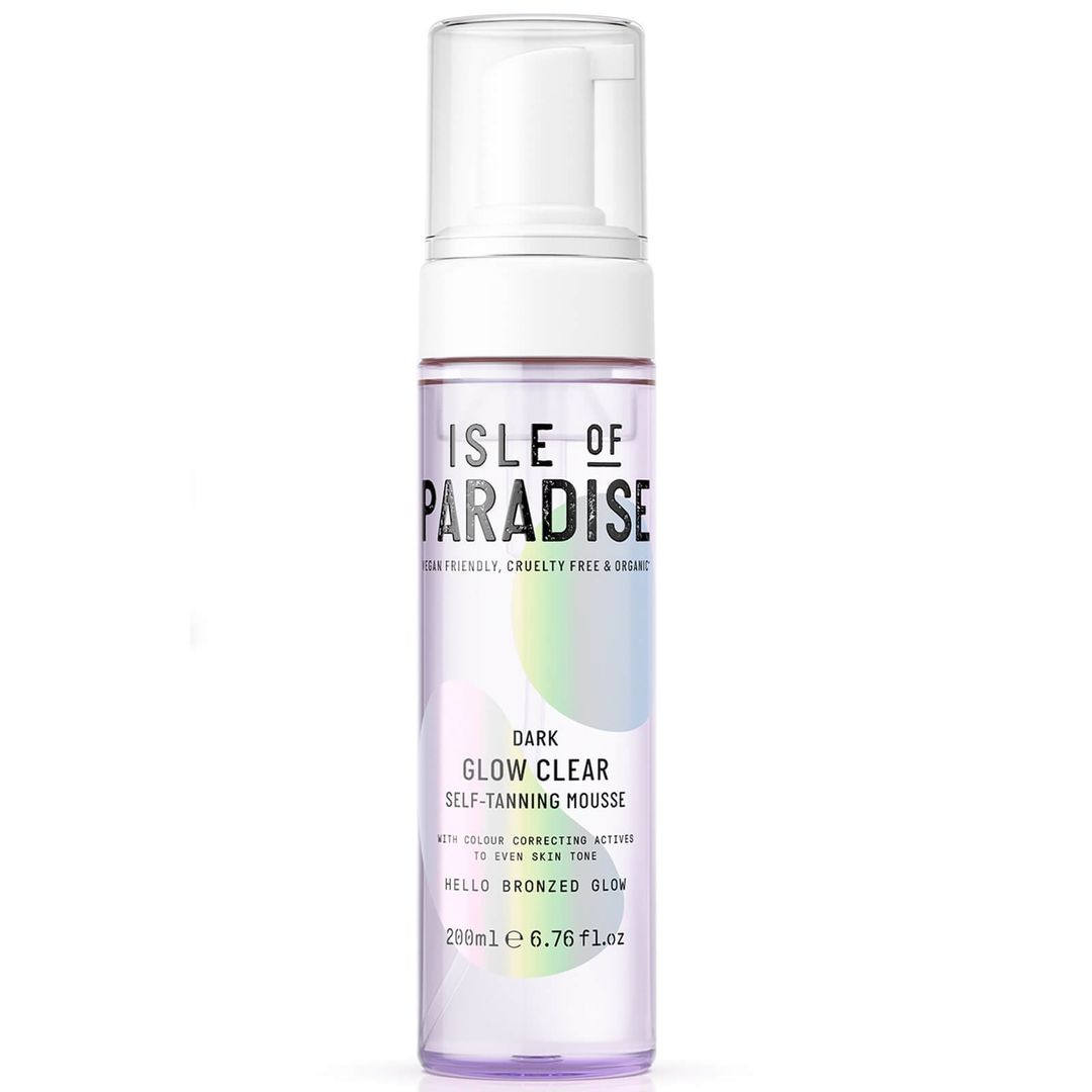 Isle of Paradise Glow Clear Self-Tanning Mousse - Dark 200ml - Image 1