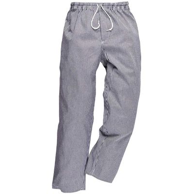 Portwest C079 Bromley Chef Trousers Blue / White M 31"