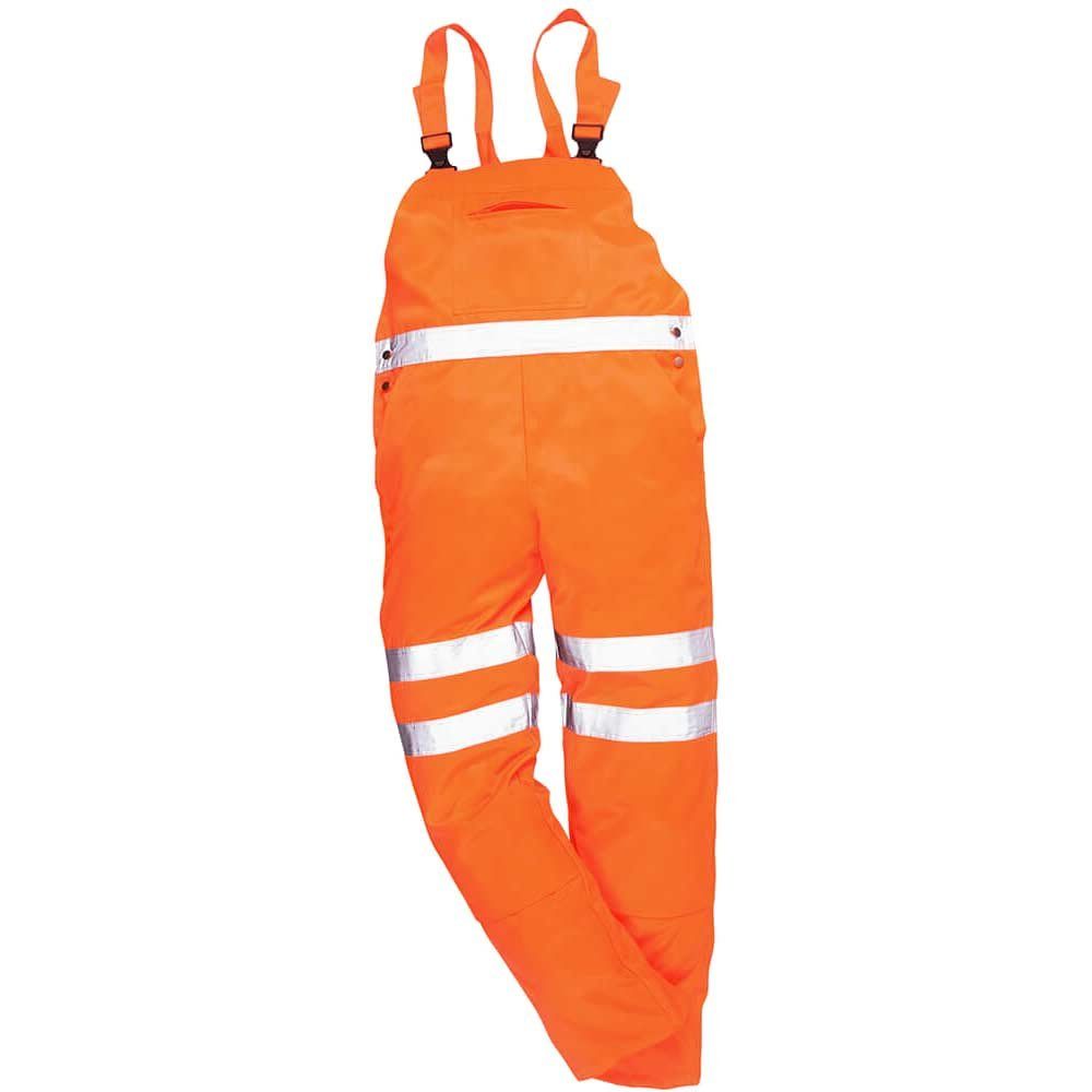 Portwest Class 2 Hi Vis RIS Bib and Brace Orange M - Image 1