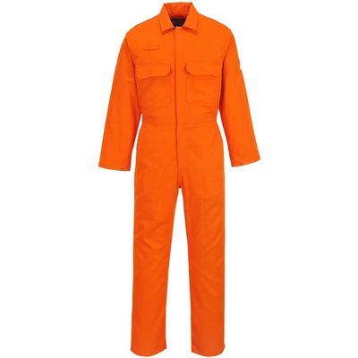 BizWeld Mens Flame Resistant Overall Orange S 32"