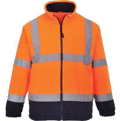 Portwest 2 Tone Hi Vis Fleece Jacket Orange / Navy M