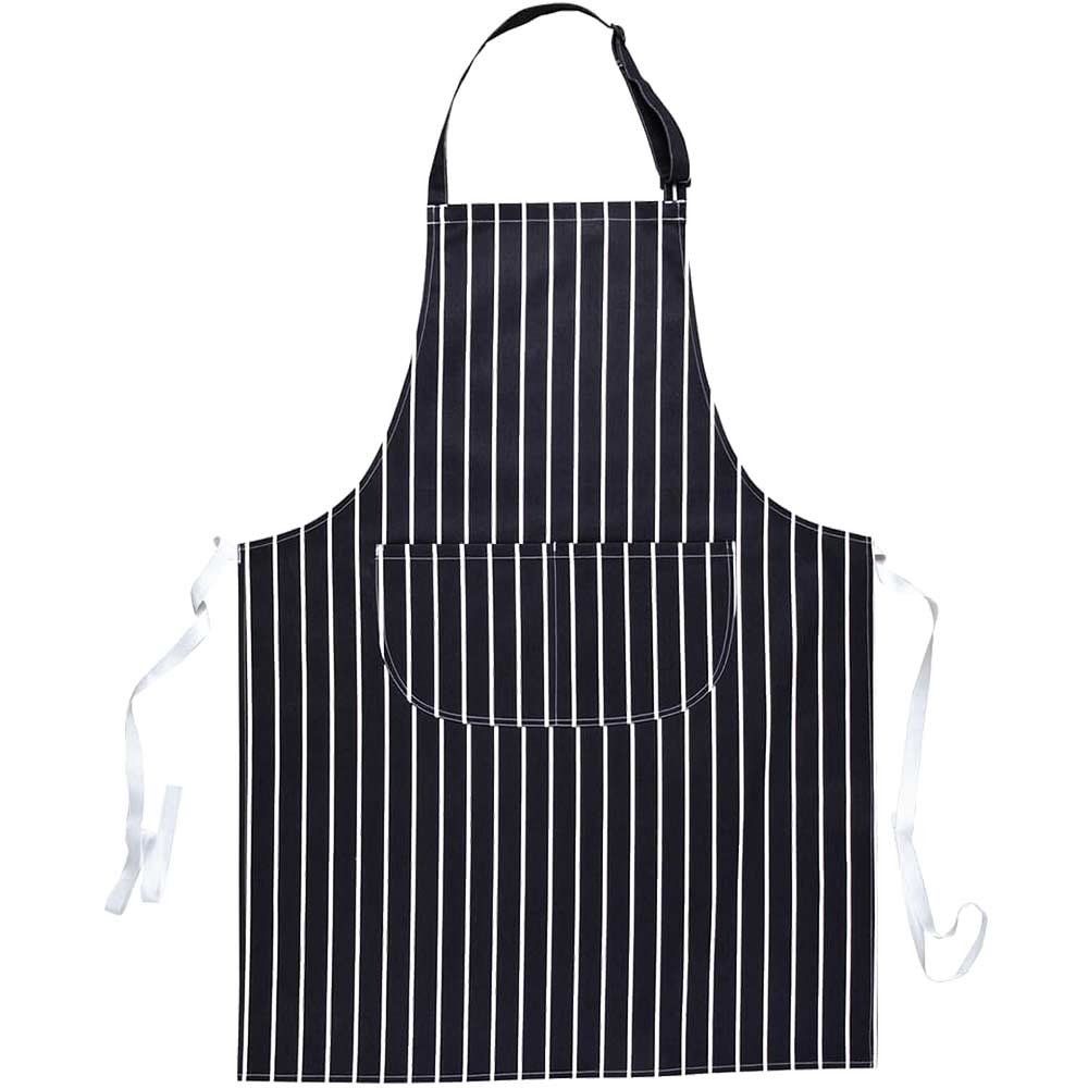 Portwest Butchers Pocket Apron Navy / White One Size - Image 1