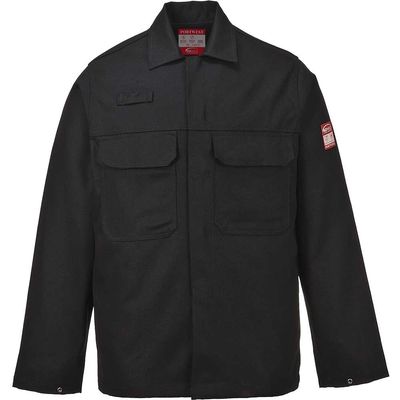 BizWeld Mens Flame Resistant Jacket Black 3XL
